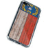 North Carolina Flag Dark Wood iPhone SE (2nd & 3rd Gen) Clear Case
