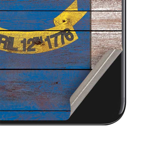 North Carolina Flag Dark Wood iPhone SE (2nd & 3rd Gen) Skin