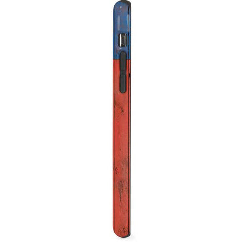North Carolina Flag Dark Wood iPhone X Pro Case