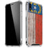 North Carolina Flag Dark Wood iPhone XR Clear Case