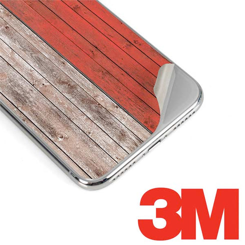 North Carolina Flag Dark Wood iPhone XR Skin