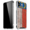 North Carolina Flag Dark Wood iPhone XS Max Clear Case