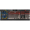 North Carolina Flag Dark Wood K95 RGB PLATINUM Mechanical Gaming Keyboard Skin