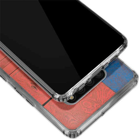 North Carolina Flag Dark Wood LG Stylo 6 Clear Case