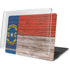 North Carolina Flag Dark Wood MacBook Pro 15in (2016-19) Case plus Skin