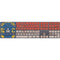 North Carolina Flag Dark Wood Magic Keyboard with Numeric Keypad Skin