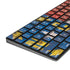 North Carolina Flag Dark Wood Magic Keyboard with Numeric Keypad Skin