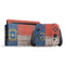 North Carolina Flag Dark Wood Nintendo Switch Bundle Skin