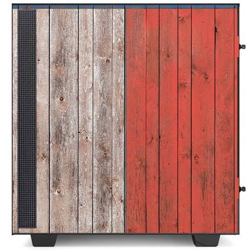 North Carolina Flag Dark Wood NZXT H510 Compact ATX Mid-Tower Case Skin