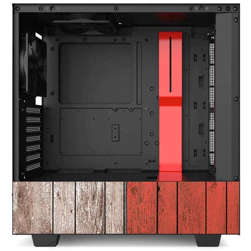 North Carolina Flag Dark Wood NZXT H510 Compact ATX Mid-Tower Case Skin