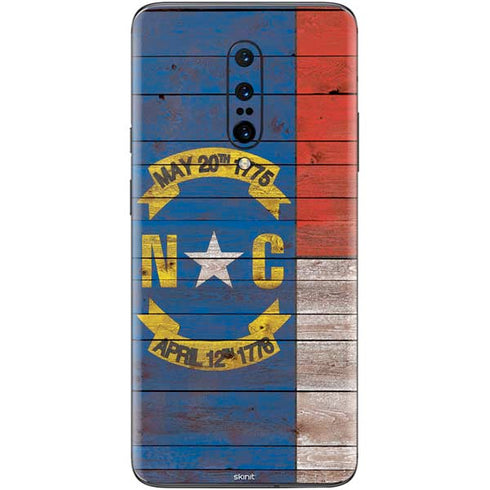 North Carolina Flag Dark Wood OnePlus 7 Pro Skin