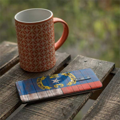 North Carolina Flag Dark Wood OnePlus 7 Pro Skin