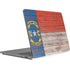 North Carolina Flag Dark Wood Surface Laptop Studio Skin