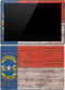 North Carolina Flag Dark Wood Surface Pro 4 Skin