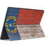 North Carolina Flag Dark Wood Surface Pro 7 Skin