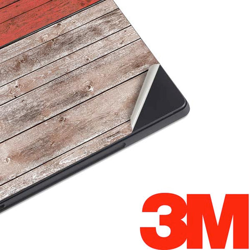North Carolina Flag Dark Wood Surface Pro 7 Skin