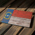North Carolina Flag Dark Wood Surface Pro 7 Skin