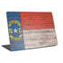 North Carolina Flag Dark Wood Universal Laptop 12in (9.8 x 6.8in) Skin