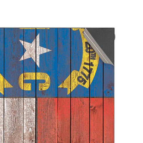 North Carolina Flag Dark Wood Xbox Series X Console Skin