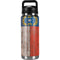 North Carolina Flag Dark Wood YETI Rambler 26oz Bottle Skin