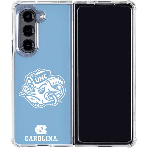 University of North Carolina Mascot Galaxy Z Fold5 5G Clear Case