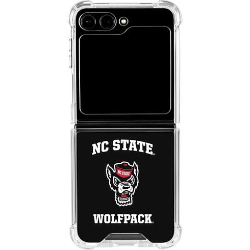 North Carolina State University NC Wolfpack Galaxy Z Flip5 5G Clear Case