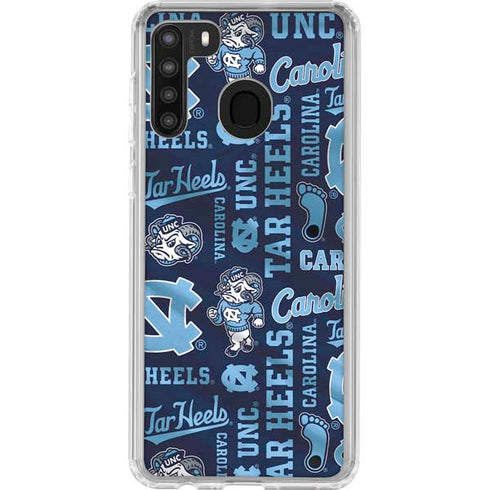 North Carolina Tar Heels Galaxy A21 Clear Case