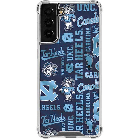North Carolina Tar Heels Galaxy S21 FE Clear Case