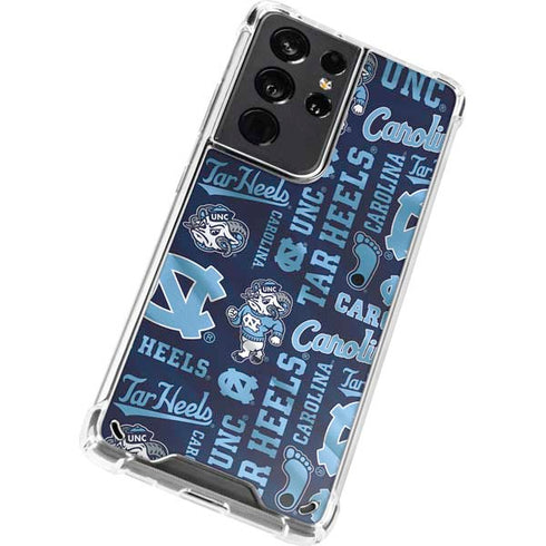 North Carolina Tar Heels Galaxy S21 Ultra 5G Clear Case