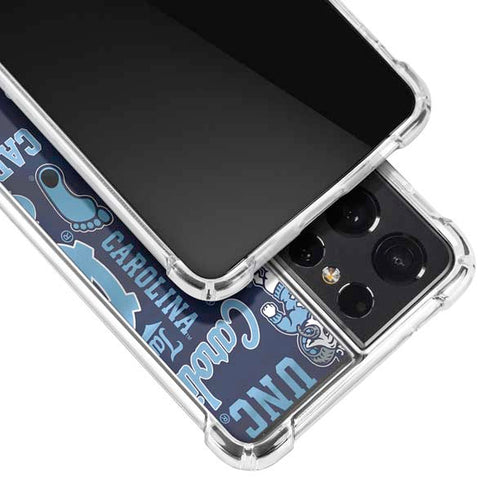 North Carolina Tar Heels Galaxy S21 Ultra 5G Clear Case