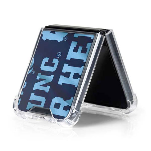 University of North Carolina Tar Heels Galaxy Z Flip5 5G Clear Case