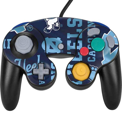 North Carolina Tar Heels Nintendo GameCube Controller Skin