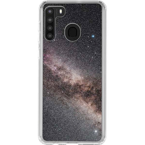 Northern Summer Milky Way Galaxy A21 Clear Case