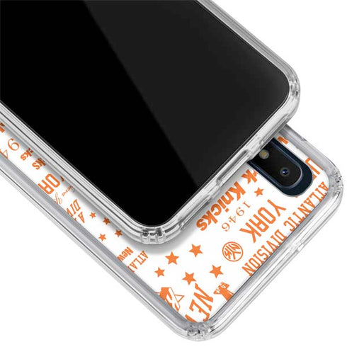 NBA NY Knicks Historic Blast Galaxy A10e Clear Case