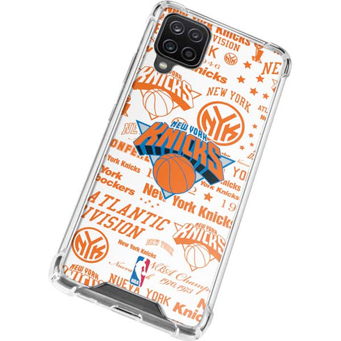 NBA NY Knicks Historic Blast Galaxy A12 Clear Case