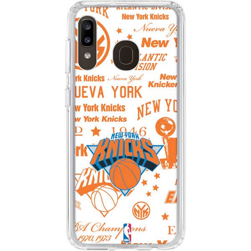 NBA NY Knicks Historic Blast Galaxy A20 Clear Case