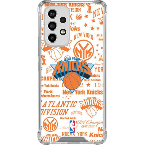 NBA NY Knicks Historic Blast Galaxy A33 5G Clear Case