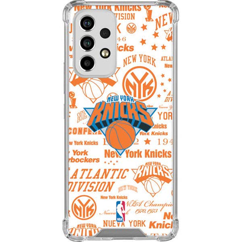 NBA NY Knicks Historic Blast Galaxy A53 5G Clear Case