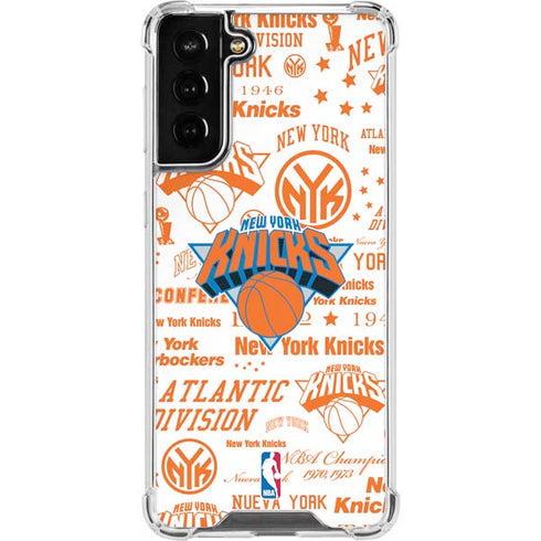 NBA NY Knicks Historic Blast Galaxy S21 FE Clear Case
