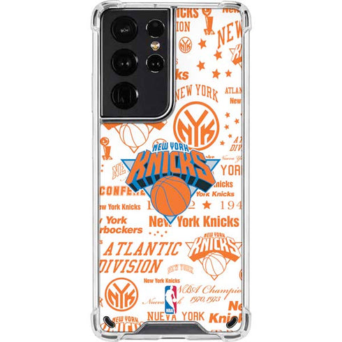 NBA NY Knicks Historic Blast Galaxy S21 Ultra 5G Clear Case