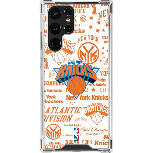 NBA NY Knicks Historic Blast Galaxy S22 Ultra Clear Case