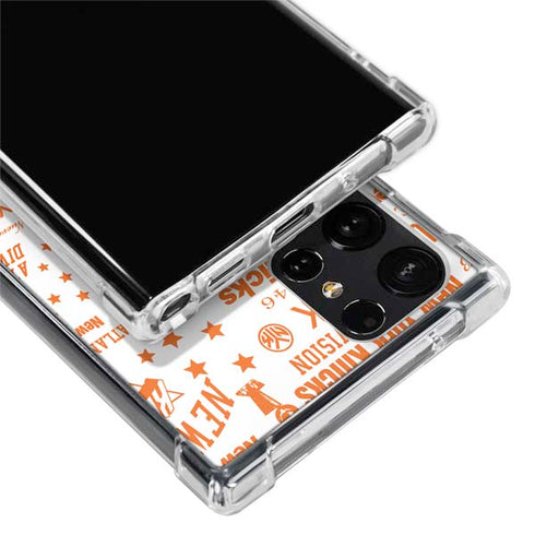 NBA NY Knicks Historic Blast Galaxy S22 Ultra Clear Case