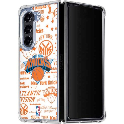 NBA NY Knicks Historic Blast Galaxy Z Fold5 5G Clear Case