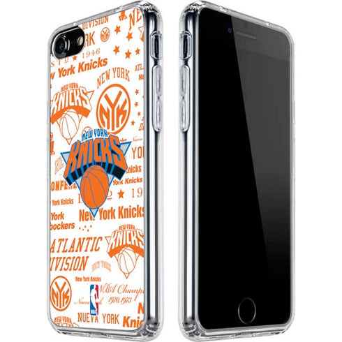 NBA NY Knicks Historic Blast iPhone SE (2nd & 3rd Gen) Clear Case