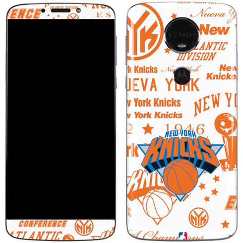 NBA NY Knicks Historic Blast Moto E5 Plus Skin