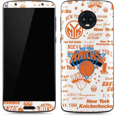 NBA NY Knicks Historic Blast Moto G6 Skin