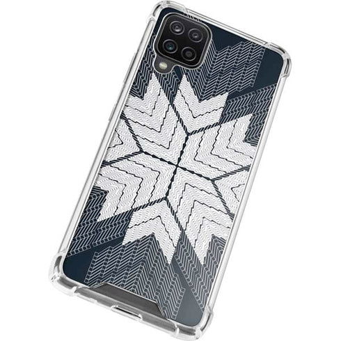 NYC Symmetric Flower Galaxy A12 Clear Case