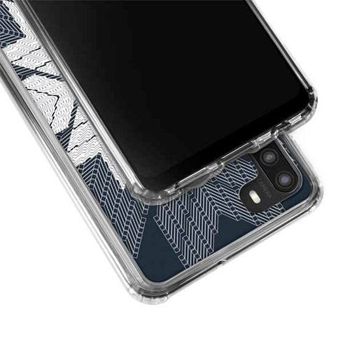 NYC Symmetric Flower Galaxy A21 Clear Case