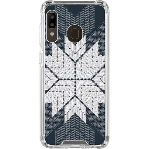 NYC Symmetric Flower Galaxy A30 Clear Case