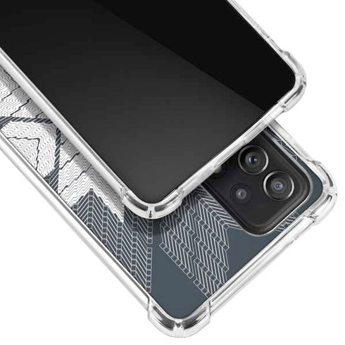 NYC Symmetric Flower Galaxy A52 5G Clear Case